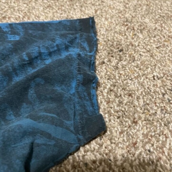 Affliction Blue And Black Distressed Tshirt - Picture 7 of 7